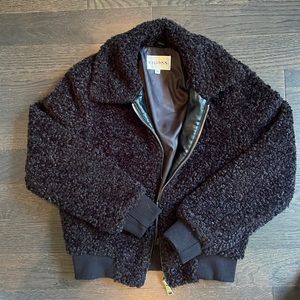 Black fuzzy jacket